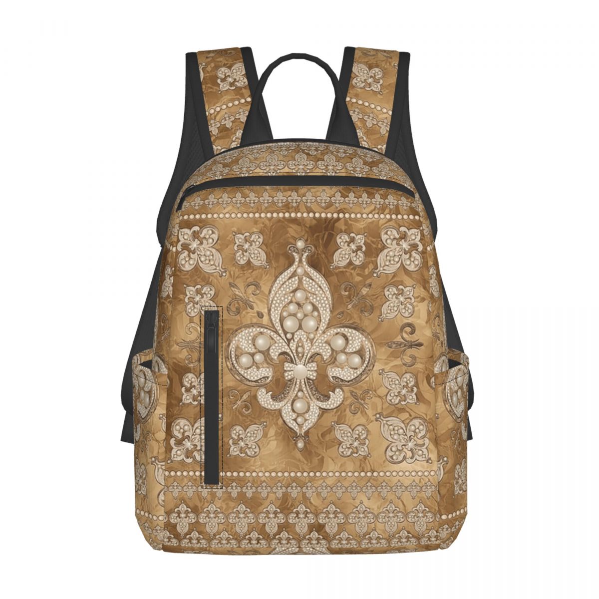 Luxury Bags For Kids - Mochila de luxo Fleur-de-lis com pérolas