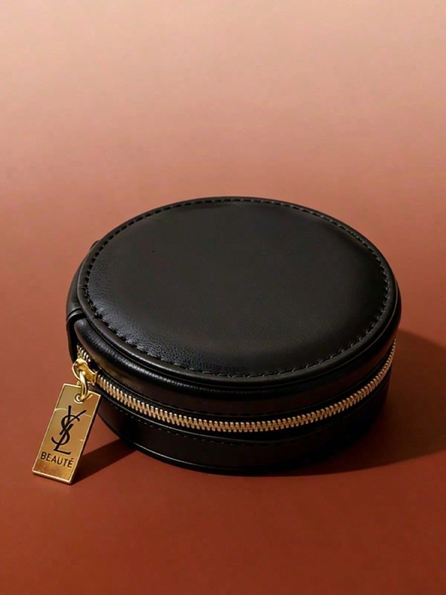 Luxury Bags Ysl - Bolsa de cosméticos redonda com fecho