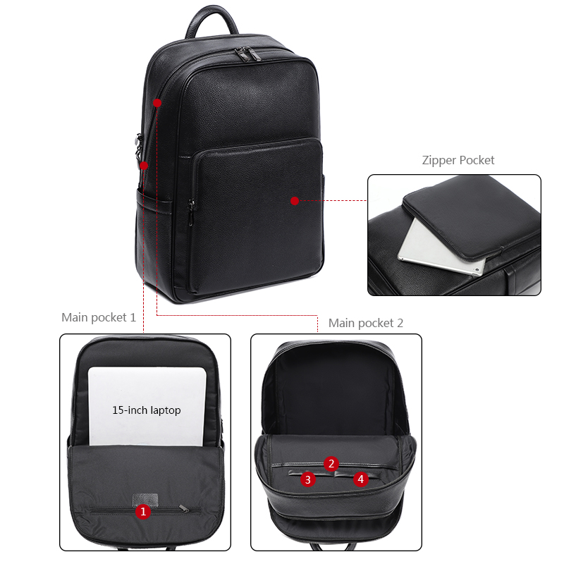 100% vaca couro genuíno dos ho - Xl Luxury Bags avaliação e preço