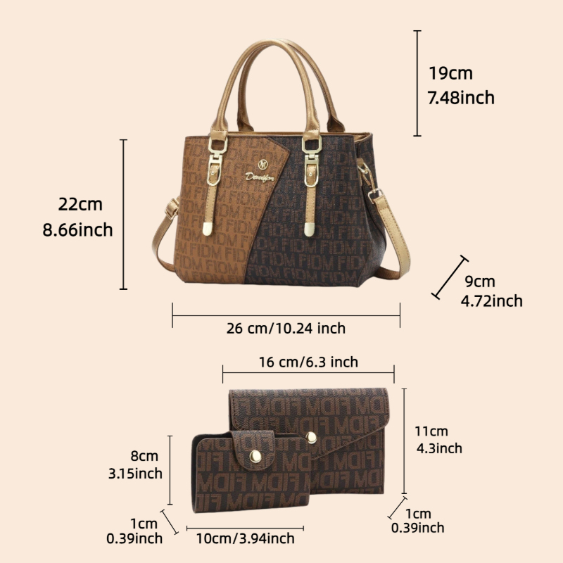 Conjunto de 3 peças de bolsas  - Luxury Bags Casual avaliação e preço