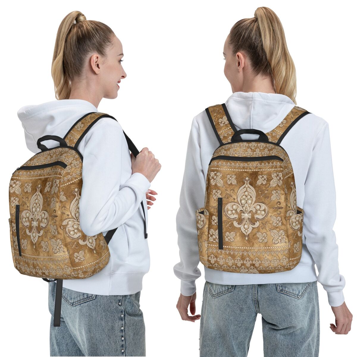 Mochila de luxo Fleur-de-lis c - Luxury Bags For Kids avaliação e preço