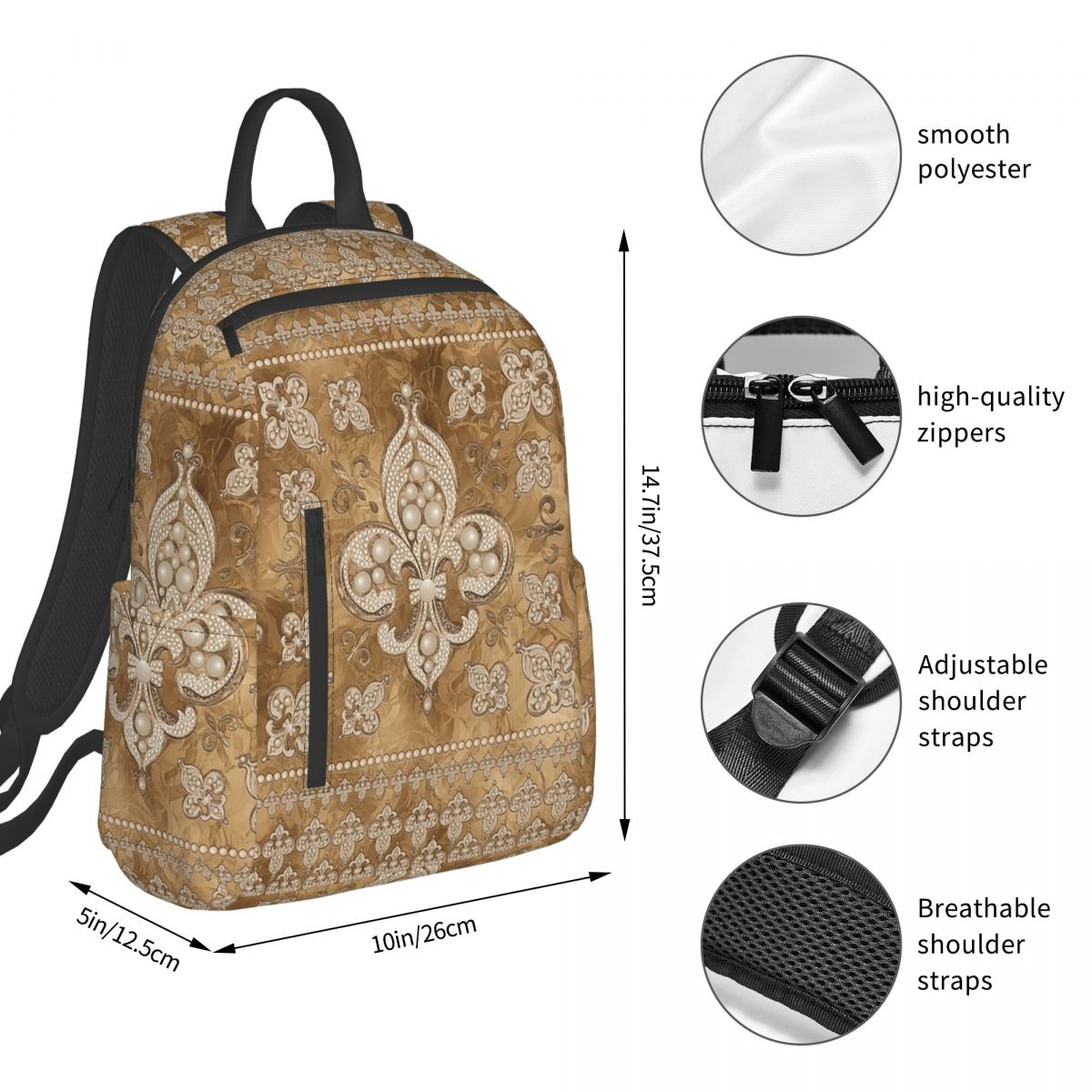 Mochila de luxo Fleur-de-lis c - Luxury Bags For Kids avaliação e preço